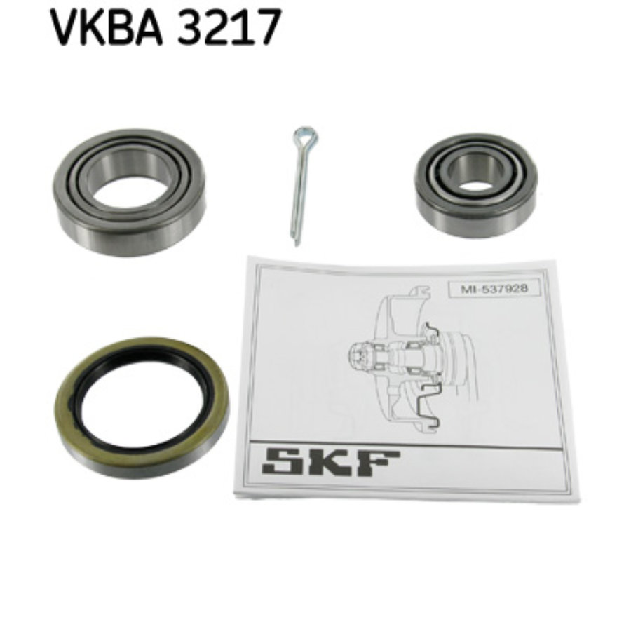 Set wiellagers achteraan skf vkba3217