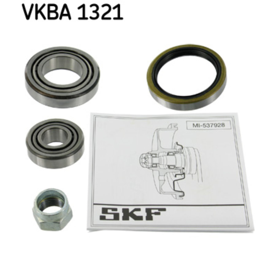 Set wiellagers achteraan links skf vkba1321