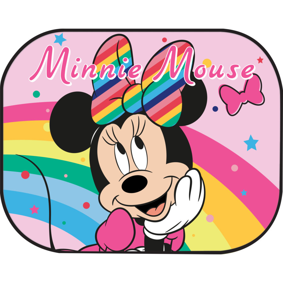 2 Mickey en Minnie zijzonnekleppen - 44 x 35 cm - Auto5