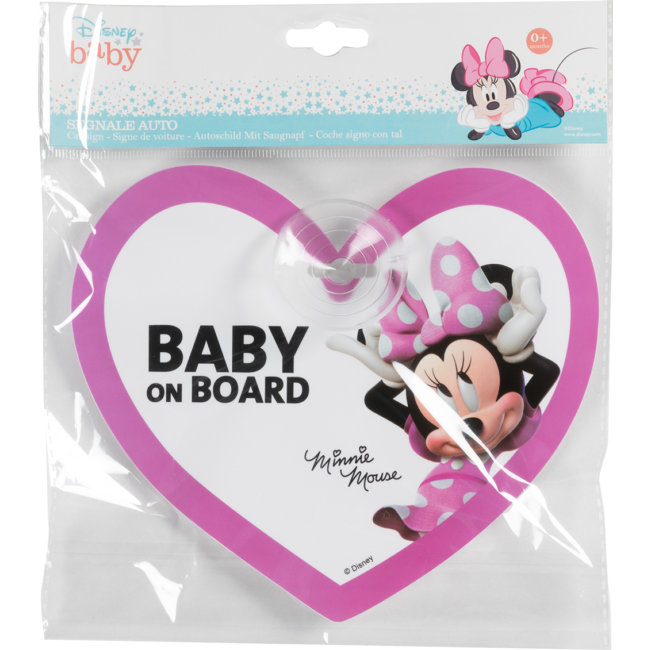 Signaletique A Ventouse Baby On Board Disney Minnie Auto5 Be