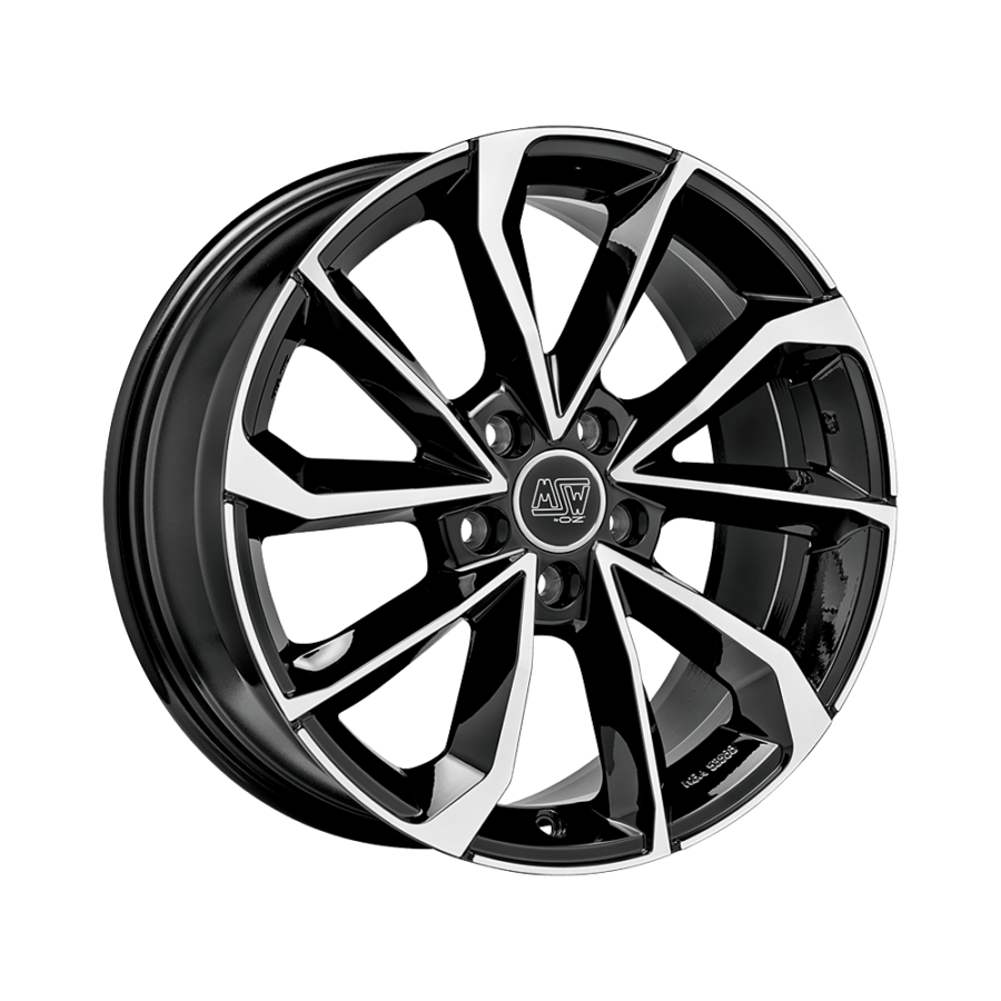 Aluminium velg MSW MSW 42 8x18 5x114.3 ET45 Zwart, glanseffect - Auto5