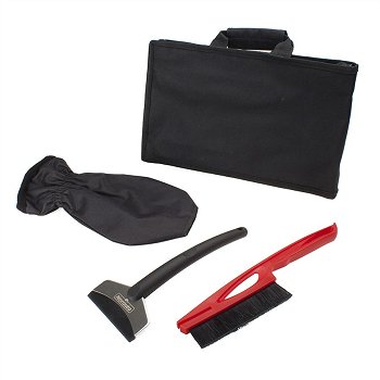 Winterkit borstel + ijskrabber + handschoen