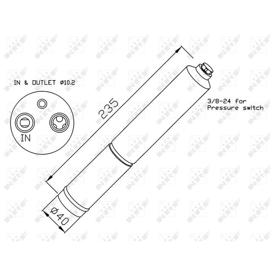 Bouteille de climatisation nrf 33224