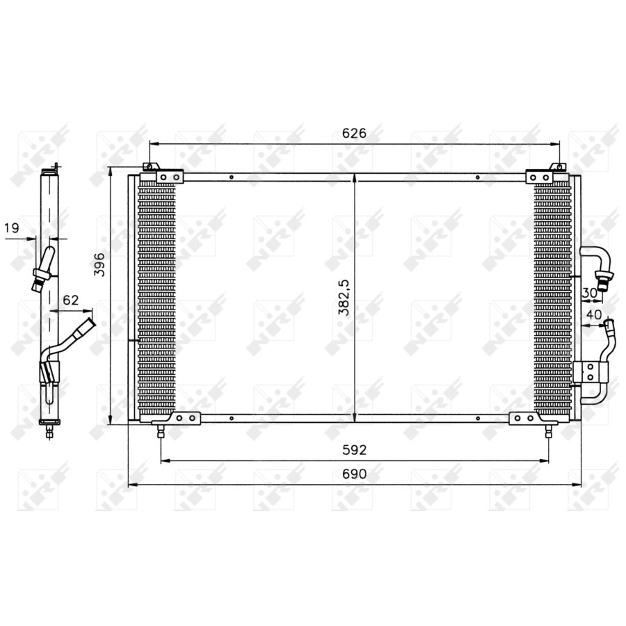 Condenseur nrf 35153 easy fit