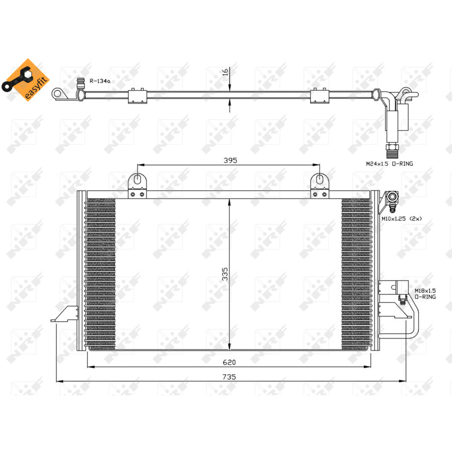 Condensor nrf 35248 easy fit