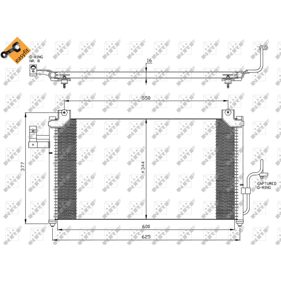 Condenseur nrf 35356 easy fit