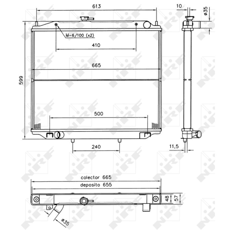 Radiator nrf 52238