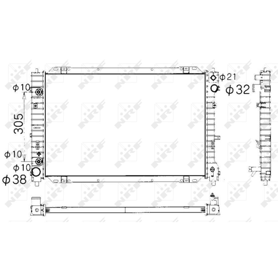 Radiator nrf 53377