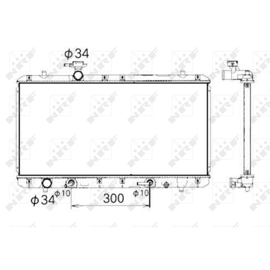 Radiator nrf 53429
