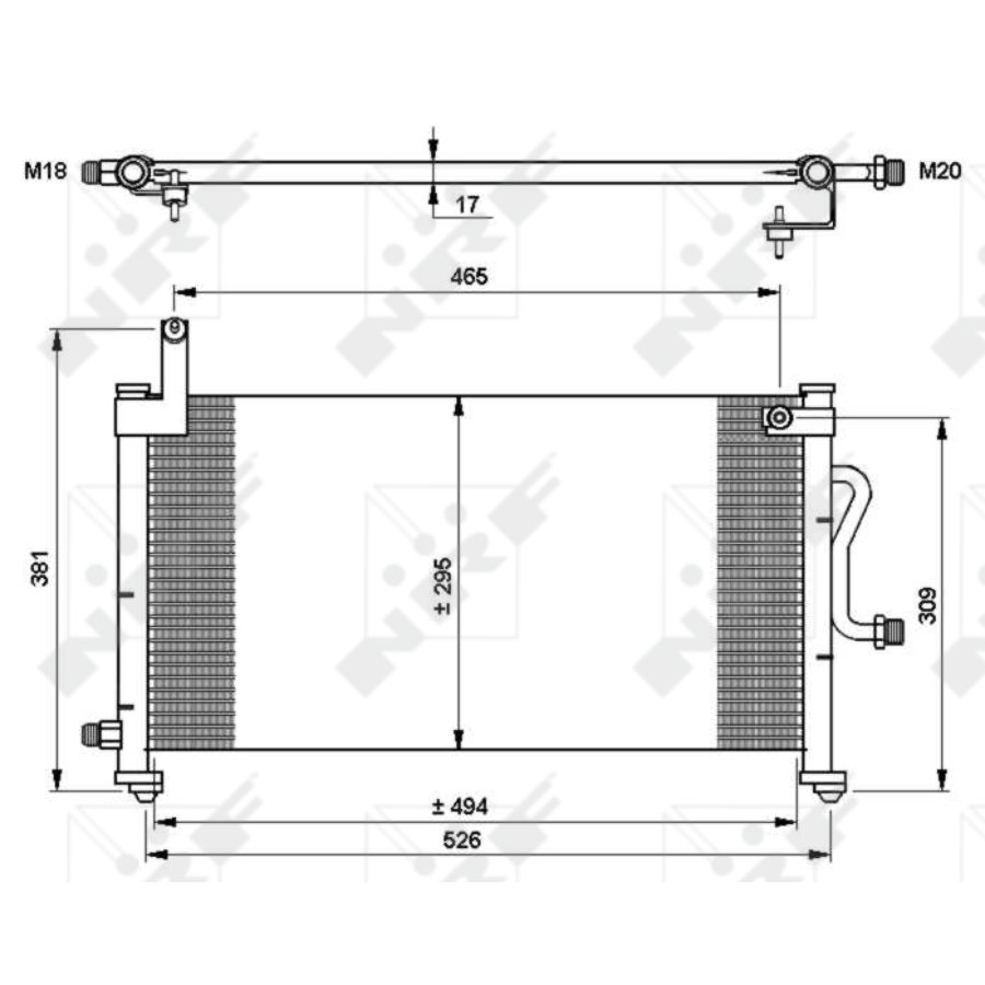 Condensor nrf 35765 easy fit