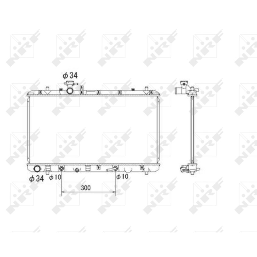 Radiator nrf 53580