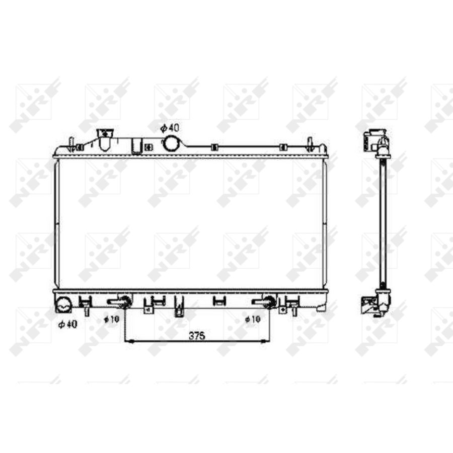Radiator nrf 53700