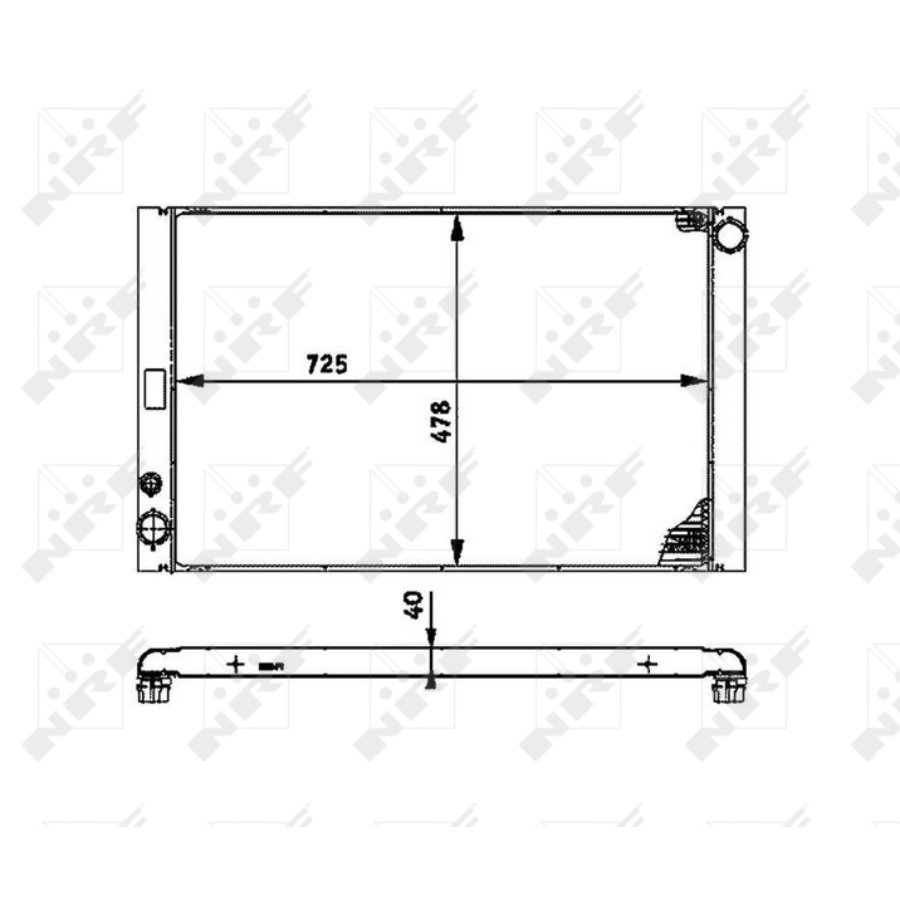 Radiator nrf 53716