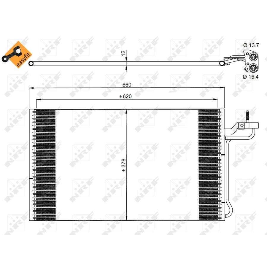 Condenseur nrf 35882 easy fit
