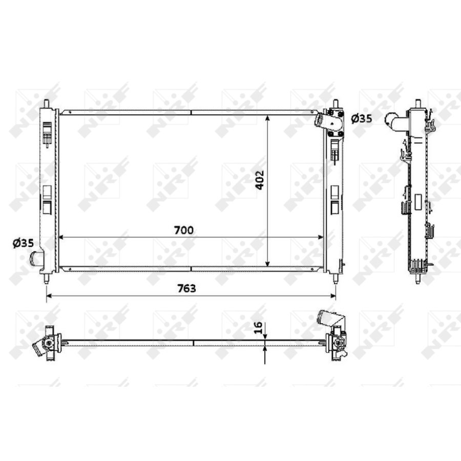 Radiateur nrf 53906