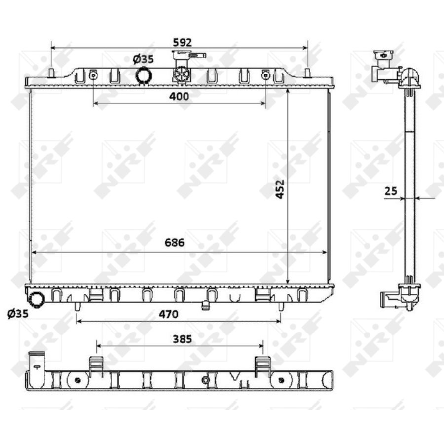 Radiateur nrf 53911