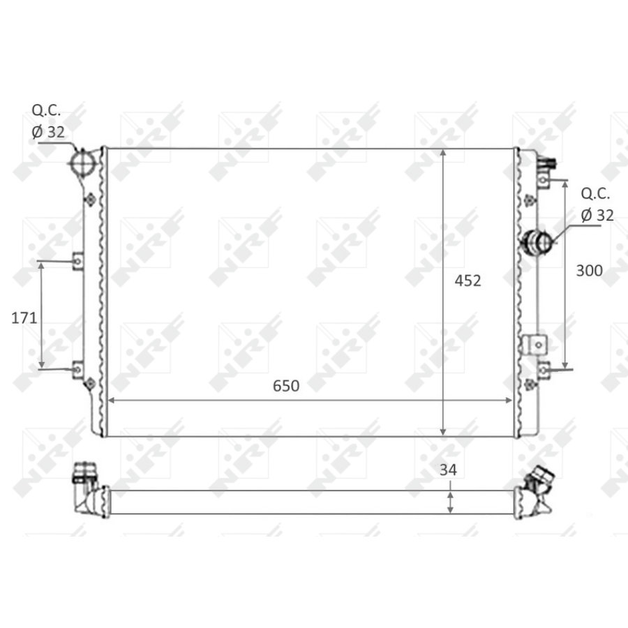 Radiateur nrf 58464