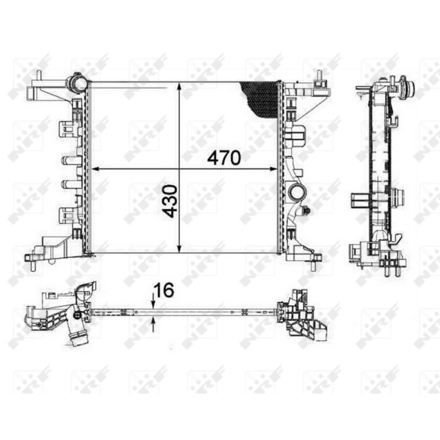 Radiateur nrf 58477