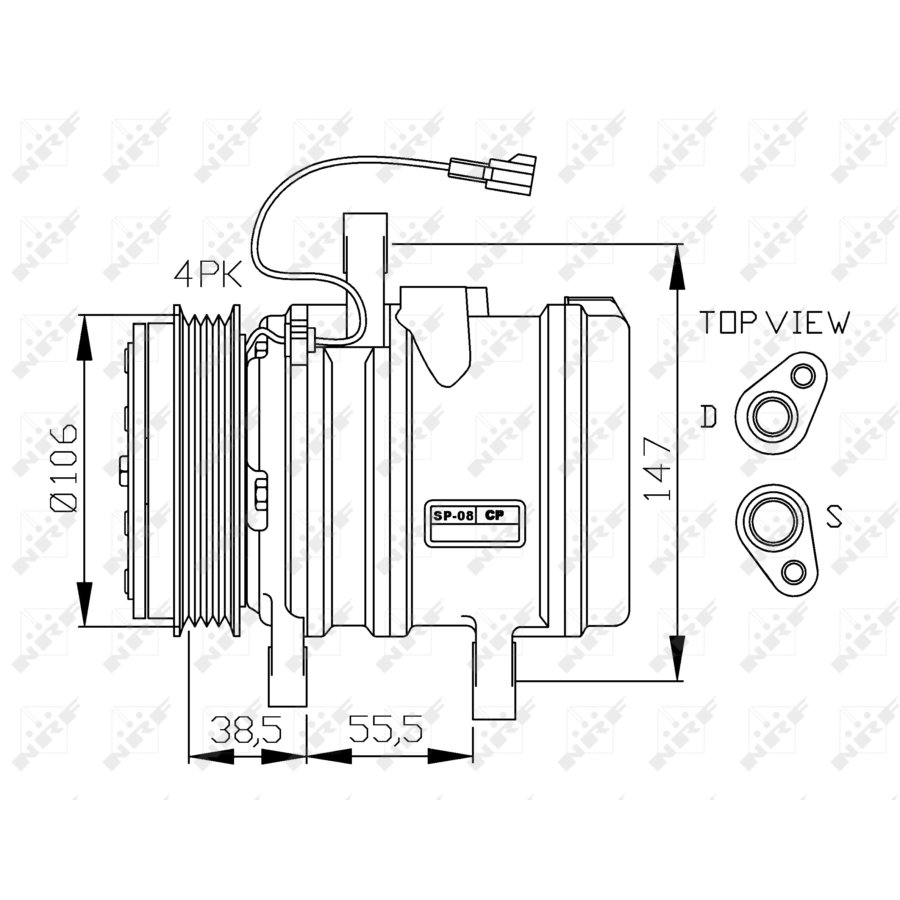 Airconditioningcompressor nrf 32871g