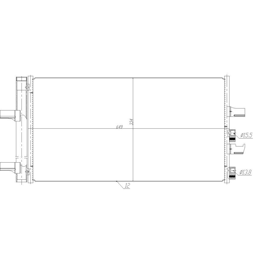 Condenseur avec déshydrateur nrf 350474 easy fit