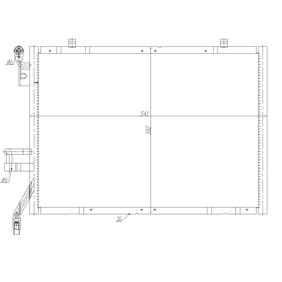 Condenseur nrf 350483 easy fit