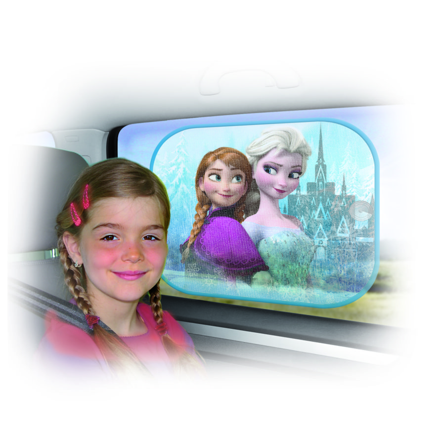 Set De 2 Rideaux Pare-soleil Betty Boop Pour Voiture – Fixation Ventouses – Protection UV – Rose – Taille Universelle