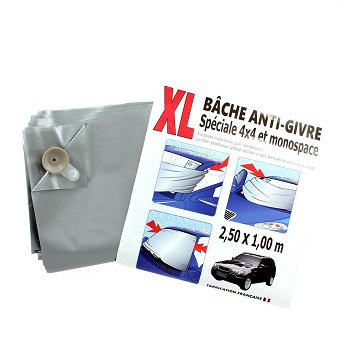 B&acirc;che anti-givre pour pare-brise BILLAT 250 x 100 cm