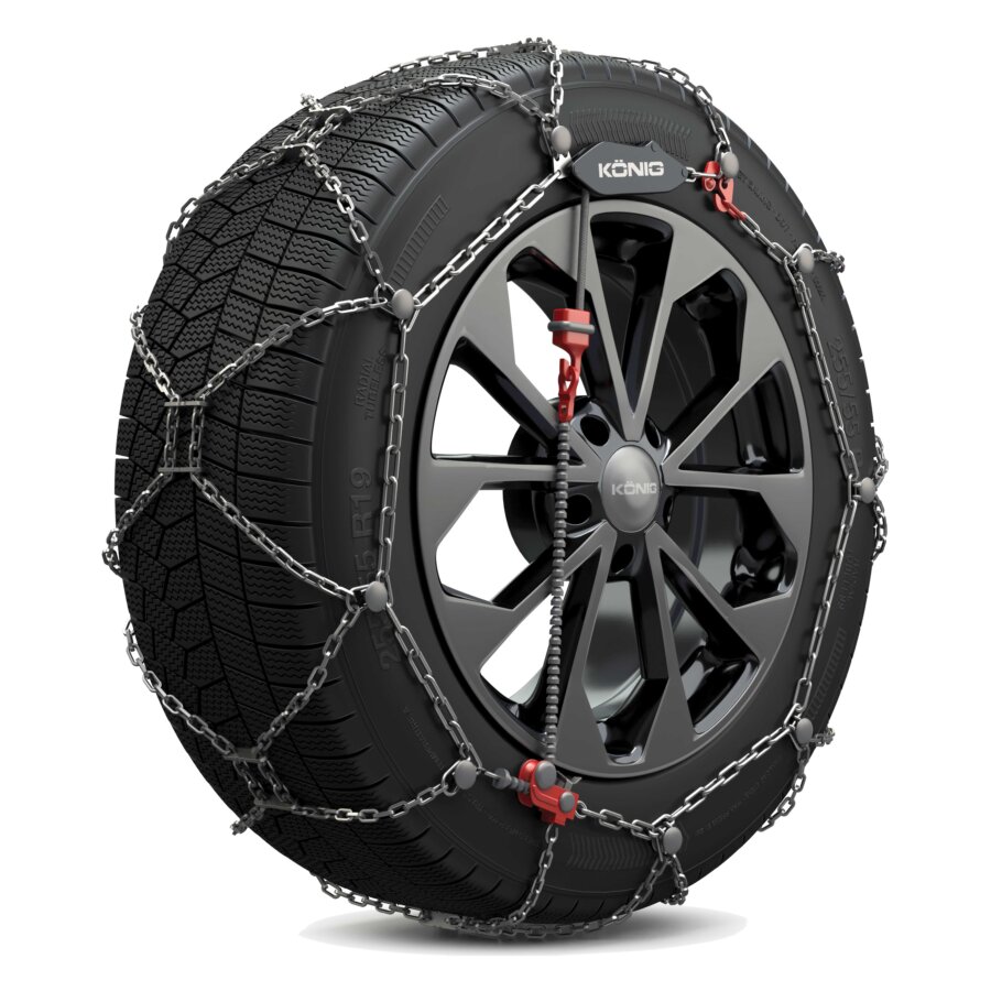 AROBA PC9-130 PRO COMPACT 9mm sneeuwkettingen van Veriga - (1 paar = 2 stuks) - manuele spanning - eenvoudige montage - voor personenauto