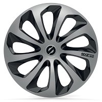 Wieldoppen 16 inch Sparco SP 1680GDBK