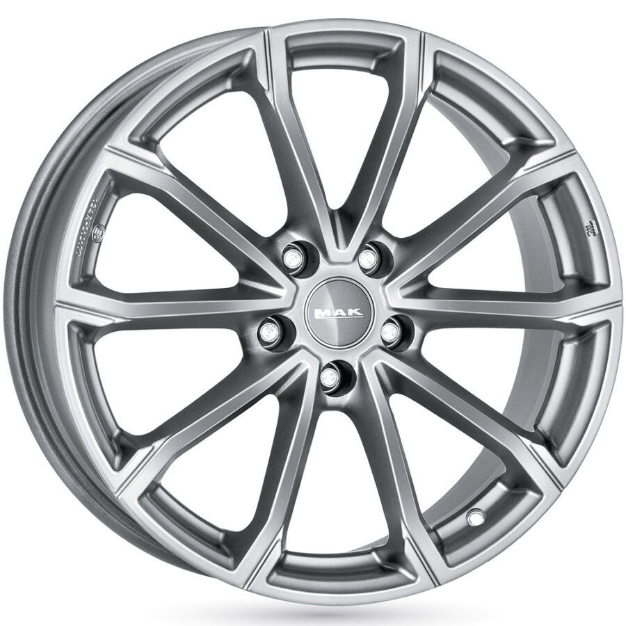 Aluminium velg mak davinci 7.5x17 5x112 et49 zwart, glanseffect