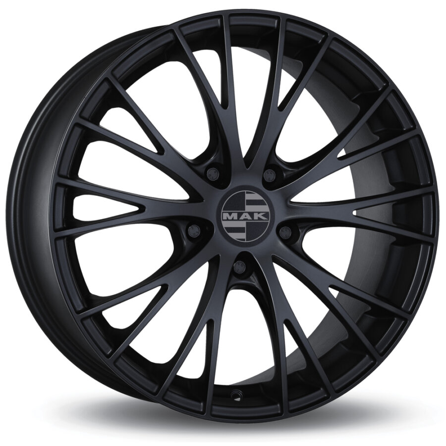 Aluminium velg mak rennen 8.5x19 5x130 et52 matzwart