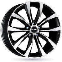 Jante alu MAK WOLF 7.5x18 5x114.3 ET38 Noir brillant