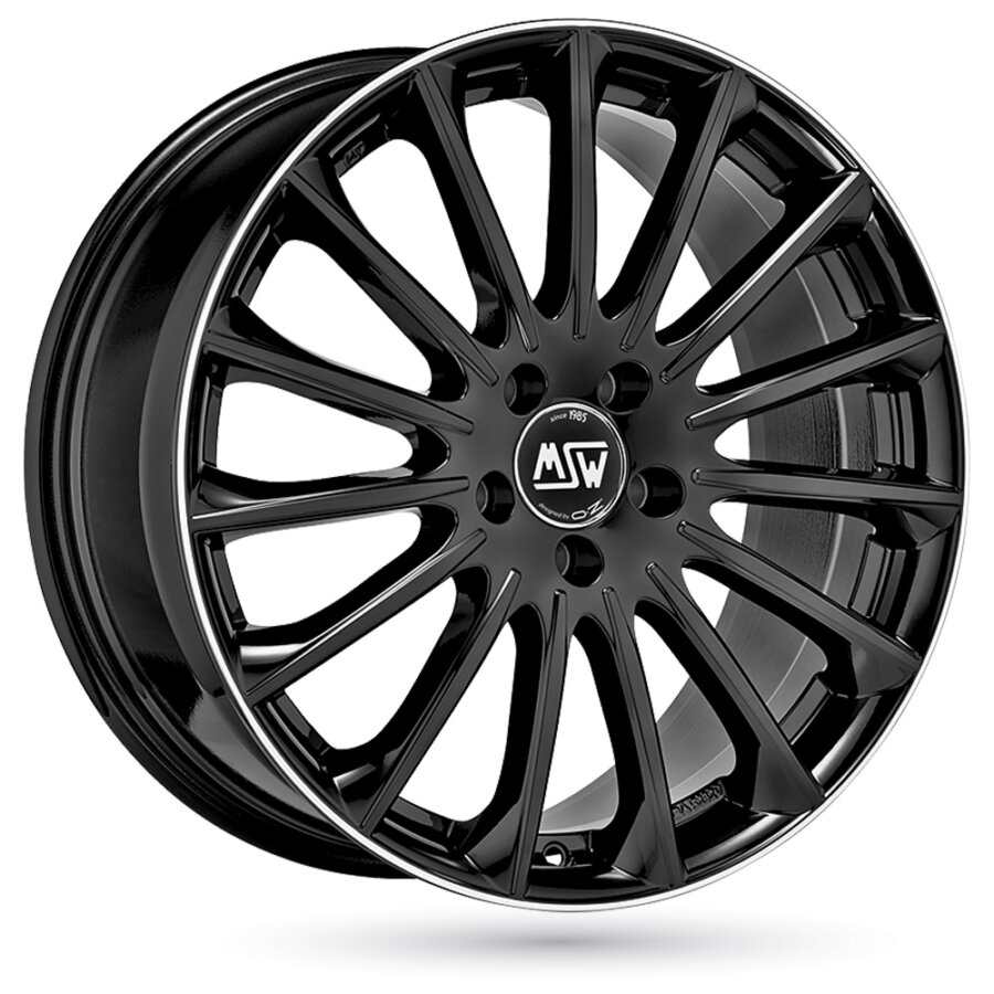 Jante alu msw msw 30 8.5x20 5x112 et40 noir brillant