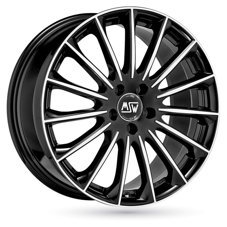 Jante alu msw msw 30 8.5x20 5x112 et20 noir brillant