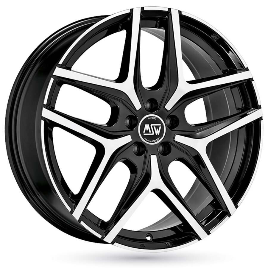 Jante alu msw msw 40 8.5x20 5x112 et35 noir face polie
