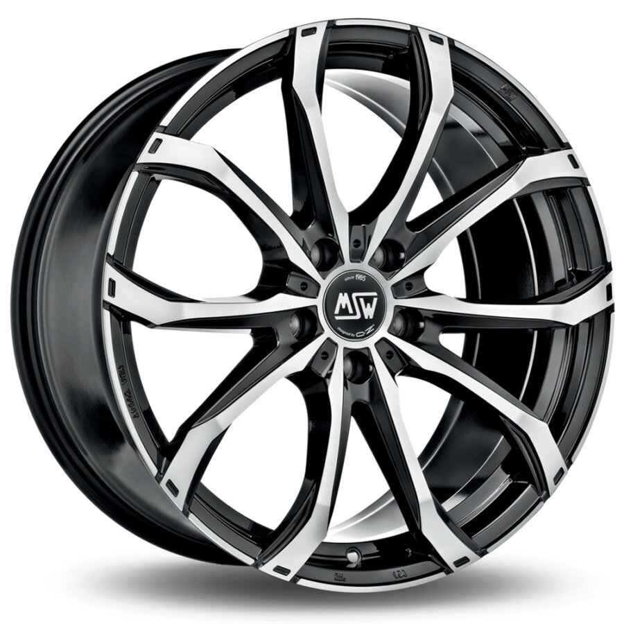 Jante alu msw msw 48 9.5x21 5x114.3 et48 noir face polie