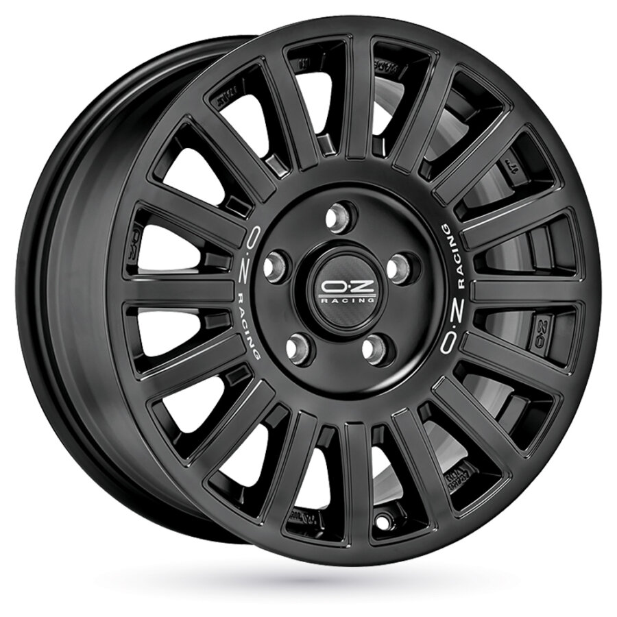 Jante alu oz rally raid 8x17 5x127 et37 noir mat lettre argent