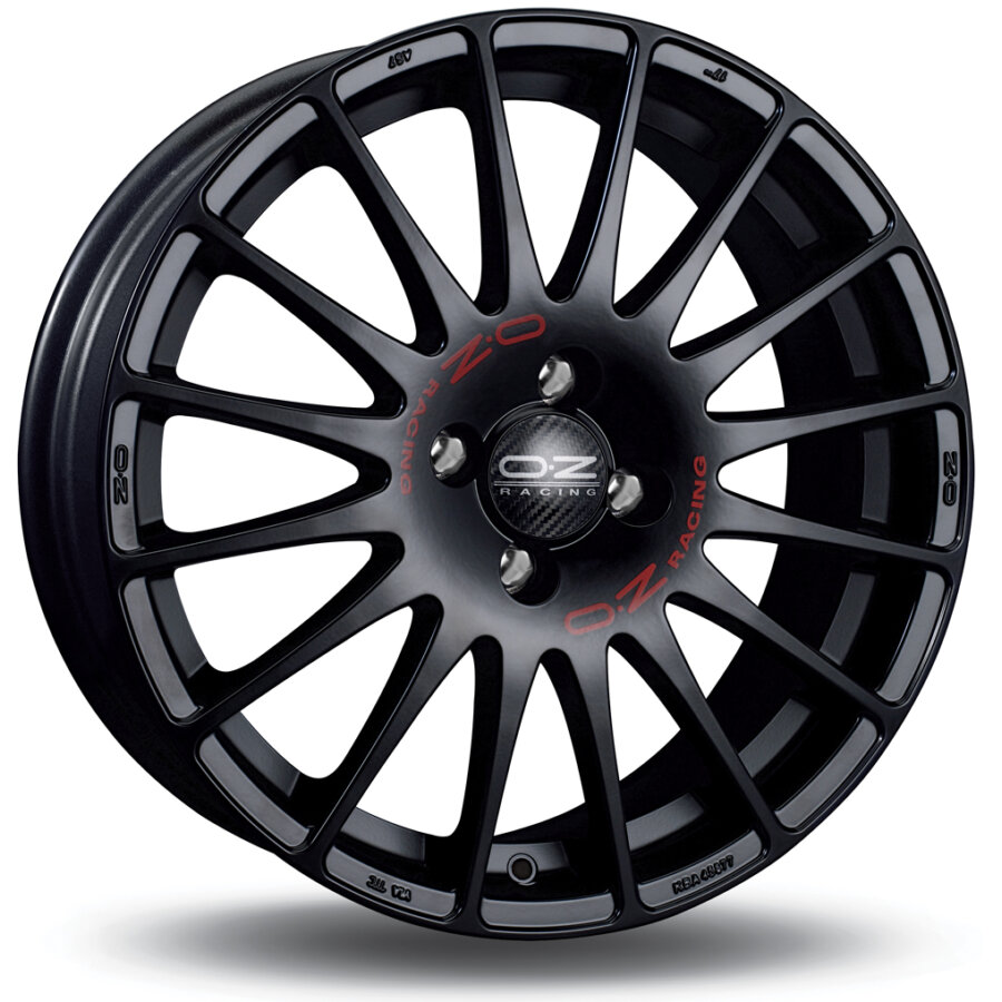 Aluminium velg OZ SUPERTURISMO GT 7x18 4x100 ET35 Zwarte mat rode ...
