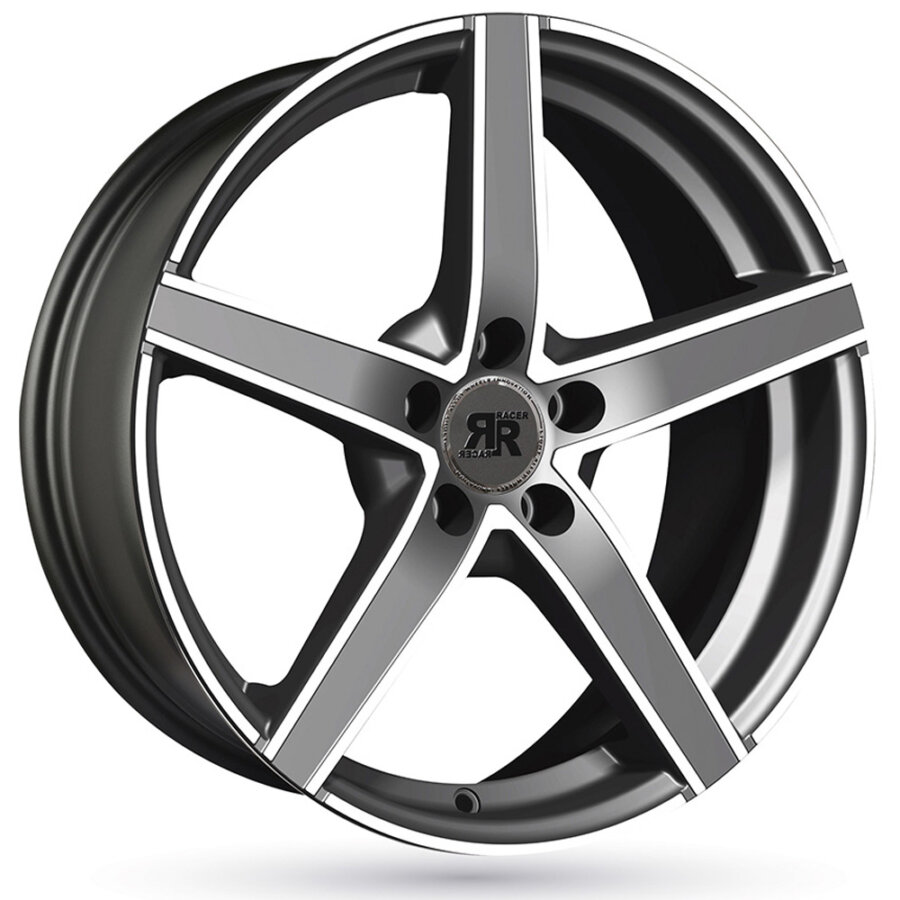 Aluminium velg RACER ARTIC EVO 7.5x18 4x108 ET20 Grijs, gepolijste ...