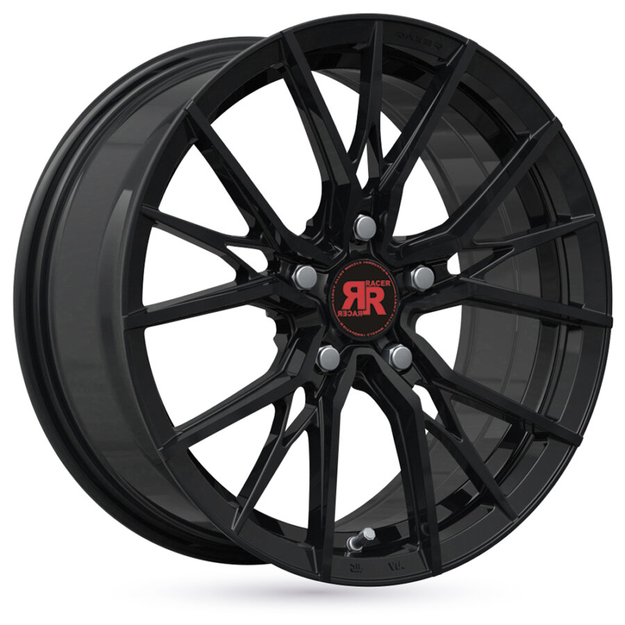 Aluminium velg RACER DRIVEN 8x18 5x114.3 ET42 Zwart, glanseffect - Auto5