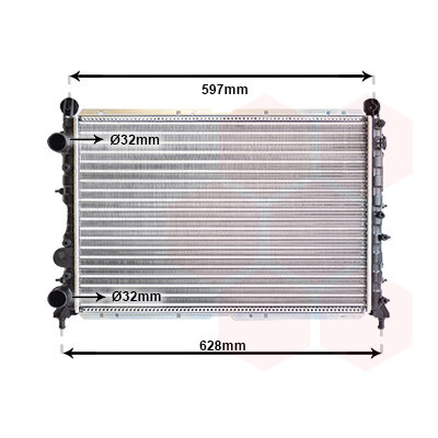 Radiateur De Chauffage Van Wezel 02006083 Pour MINI