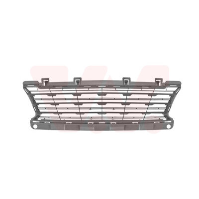 Grille D'aération Latérale Moteur 7 Volets Noir - Dimensions 413mm X 83mm, Plastique