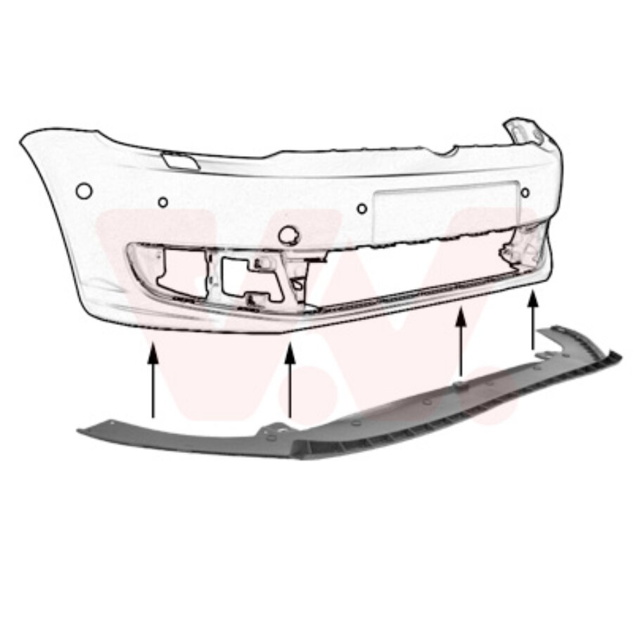 Spoiler voor van wezel autoparts