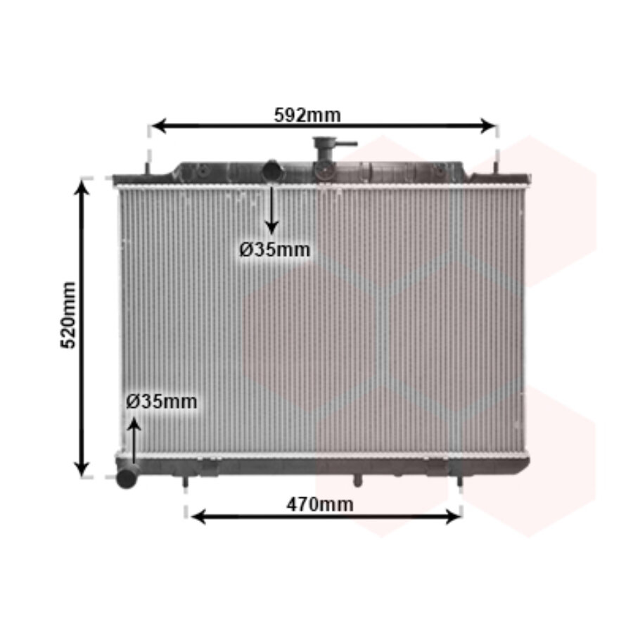 Radiateur de refroidissement van wezel