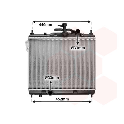 VAN WEZEL Radiateur, refroidissement du moteur pour AUDI 03002083