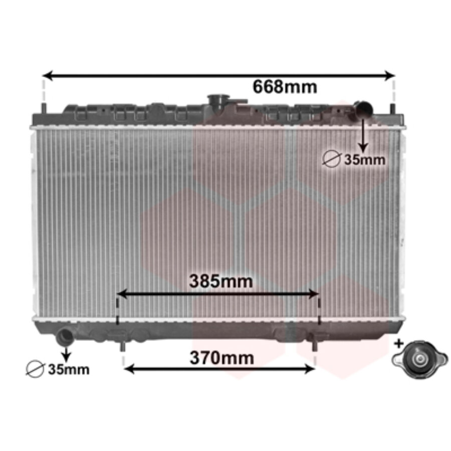 Radiateur de refroidissement van wezel