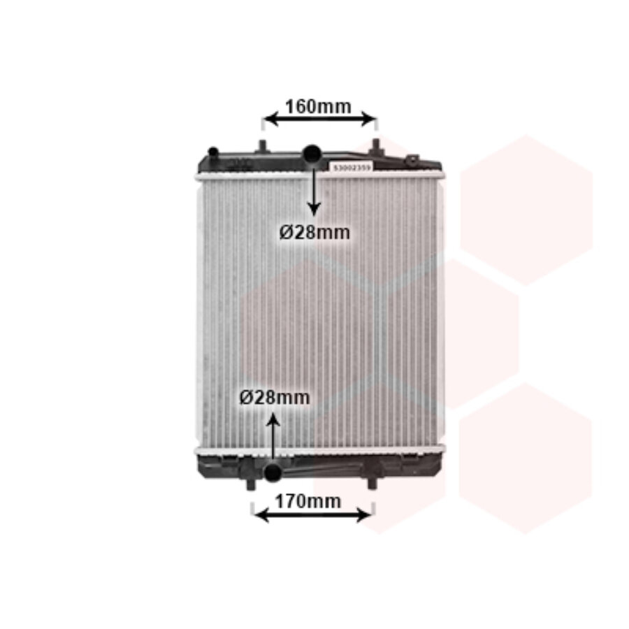 Koelradiator van wezel