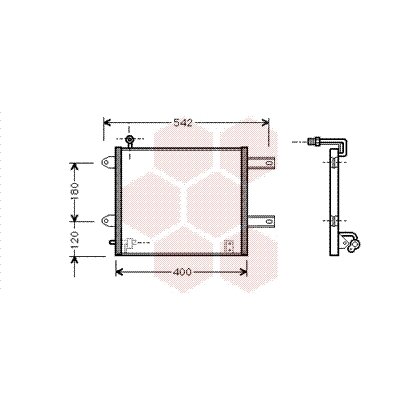 Condenseur Avec Bouteille ALL Van Wezel 15005011 – Compatible Dacia Sandero Dès 09/2012