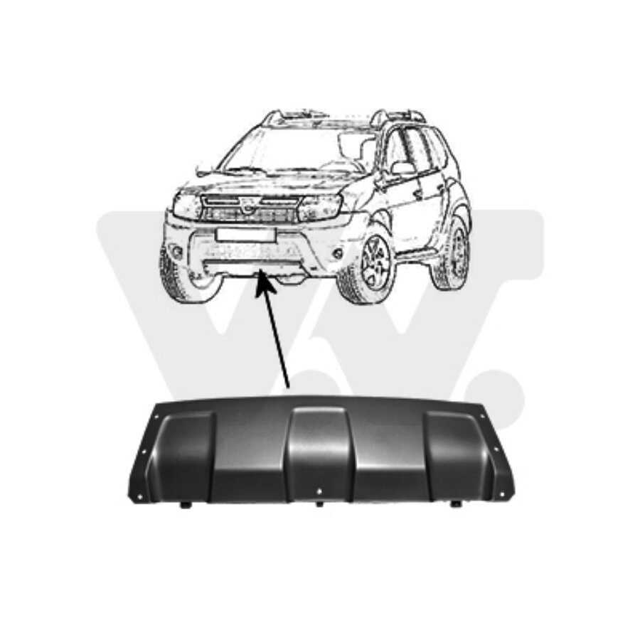 vanwezel Voorbumperplaat onder van wezel autoparts