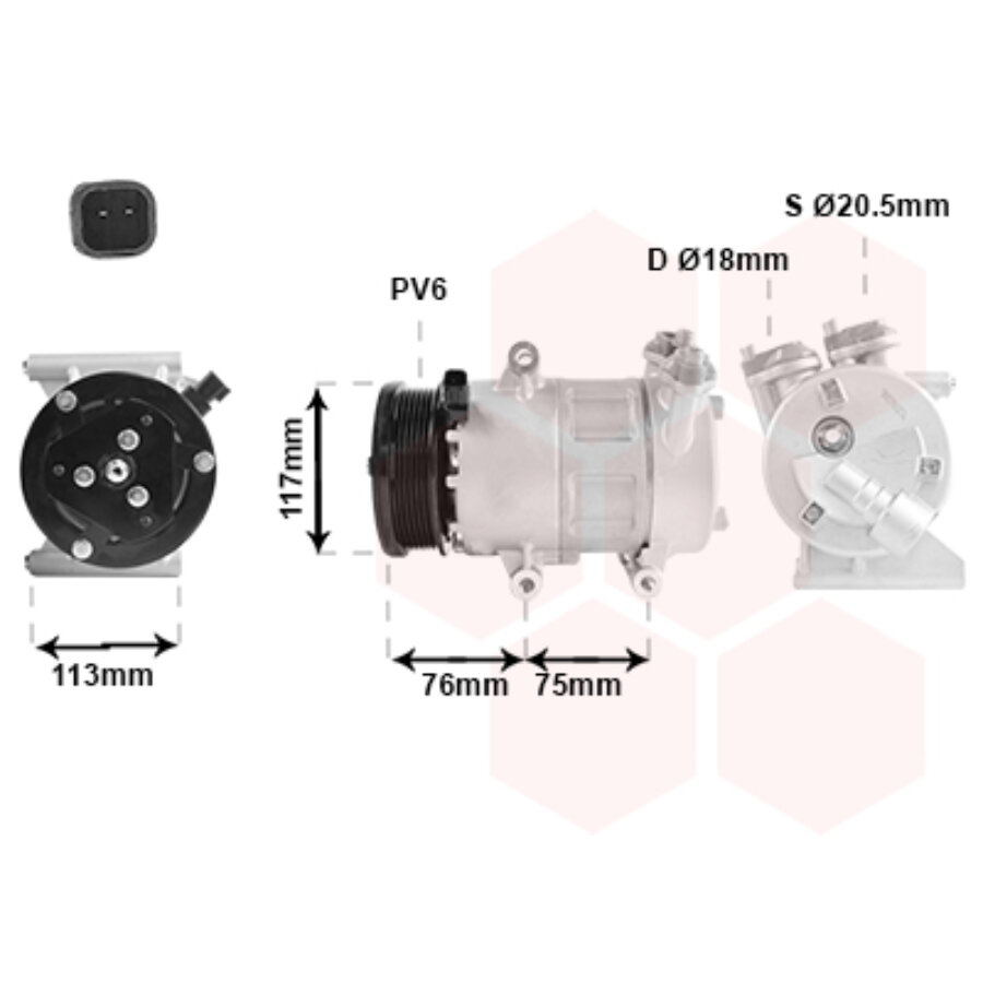 vanwezel 0200k185 compressor van wezel